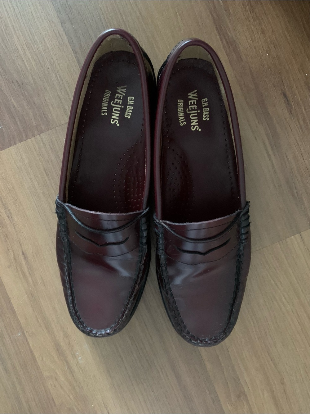 G.H. Bass Weejuns Whitney Penny Loafers in Burgundy